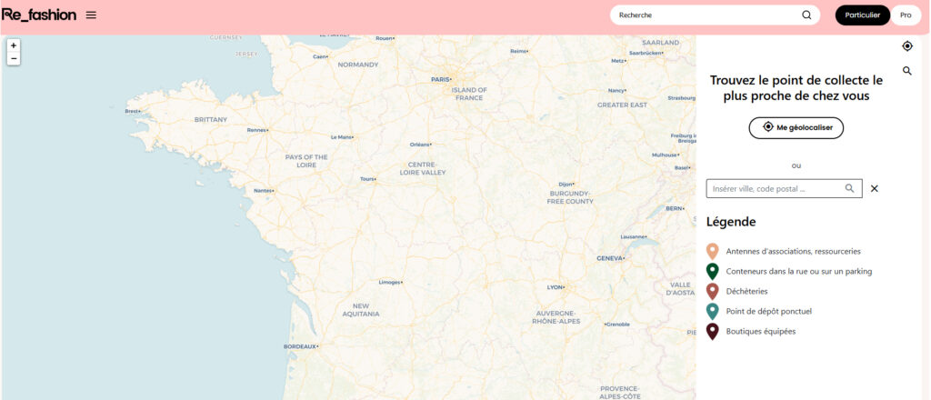 Cliquez pour trouver le point de collecte le plus proche de chez vous